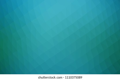 Light BLUE vector blurry hexagon pattern. Geometric illustration in Origami style with gradient.  The elegant pattern can be used as part of a brand book.