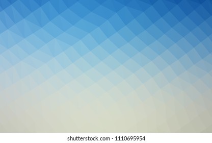 Light BLUE vector blurry hexagon texture. Colorful abstract illustration with gradient. The textured pattern can be used for background.