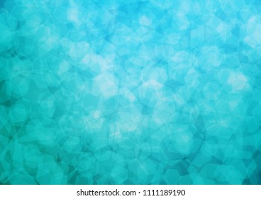 Light BLUE vector blurry hexagon background. hexagonal geometric sample with gradient.  The completely new template can be used for your brand book.