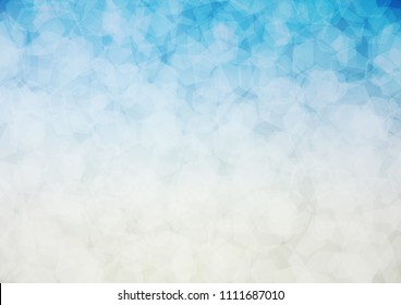 Light BLUE vector blurry hexagon template. Glitter abstract illustration with an elegant design. The template can be used as a background for cell phones.