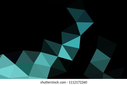 Light BLUE vector blurry hexagon blurry triangle. Brand new colored illustration in blurry style with gradient. The completely new template can be used for your brand book.
