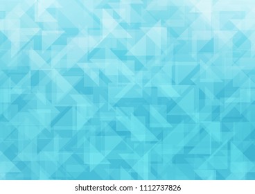 Light BLUE vector blurry hexagon pattern. A completely new color illustration in a vague style. The completely new template can be used for your brand book.