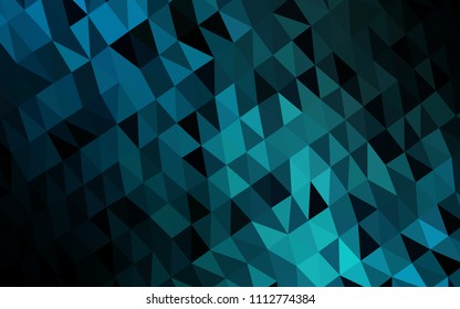 Light BLUE vector blurry hexagon pattern. Colorful abstract illustration with gradient. The polygonal design can be used for your web site.