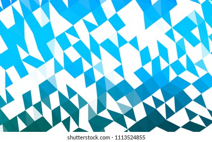 Light BLUE vector blurry hexagon texture. A vague abstract illustration with gradient. The completely new template can be used for your brand book.