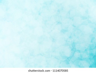 Light BLUE vector blurry hexagon pattern. Creative illustration in halftone style with gradient. The textured pattern can be used for background.