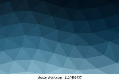 Light BLUE vector blurry hexagon blurry triangle. Creative geometric illustration in Origami style with gradient. The template can be used as a background for cell phones.