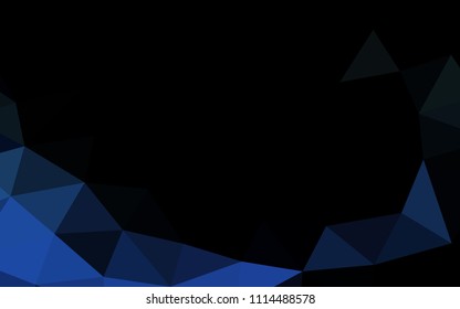 Light BLUE vector blurry hexagon blurry triangle. A sample with polygonal shapes. The elegant pattern can be used as part of a brand book.