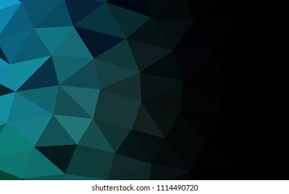 Light BLUE vector blurry hexagon blurry triangle. Modern geometrical abstract illustration with gradient. The best triangular design for your business.