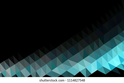 Light BLUE vector blurry hexagon template. A vague abstract illustration with gradient. The best triangular design for your business.