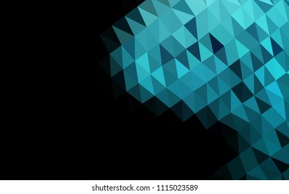 Light BLUE vector blurry hexagon pattern. Colorful abstract illustration with gradient. Brand new design for your business.