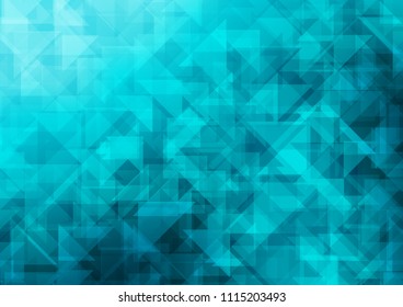 Light BLUE vector blurry hexagon blurry triangle. Shining colored illustration in a Brand new style. A completely new design for your business.