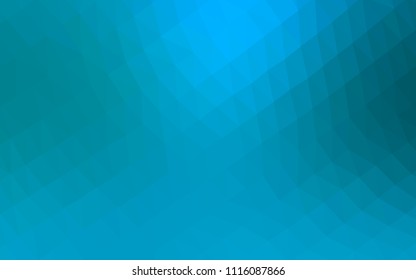 Light BLUE vector blurry hexagon template. Geometric illustration in Origami style with gradient.  The best triangular design for your business.