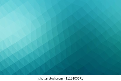 Light BLUE vector blurry hexagon pattern. Creative geometric illustration in Origami style with gradient. The completely new template can be used for your brand book.