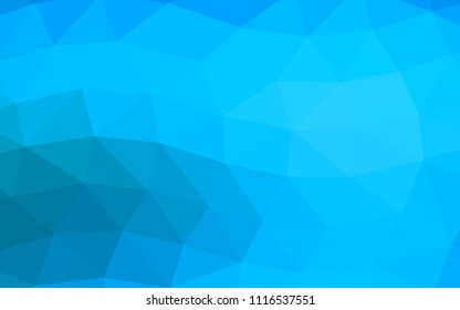 Light BLUE vector blurry hexagon blurry triangle. A vague abstract illustration with gradient. A completely new design for your business.