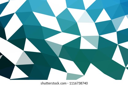 Light BLUE vector blurry hexagon blurry triangle. Brand new colored illustration in blurry style with gradient. The elegant pattern can be used as part of a brand book.