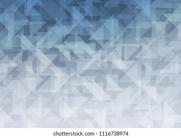Light BLUE vector blurry hexagon template. A completely new color illustration in a vague style. The template can be used as a background for cell phones.