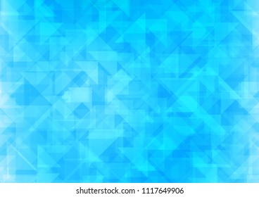 Light BLUE vector blurry hexagon blurry triangle. Modern geometrical abstract illustration with gradient. Brand new design for your business.