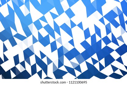 Light BLUE vector blurry hexagon template. Brand new colored illustration in blurry style with gradient. Brand new style for your business design.