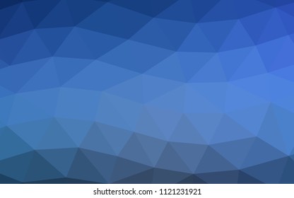 Light BLUE vector blurry hexagon blurry triangle. A vague abstract illustration with gradient. A completely new template for your business design.