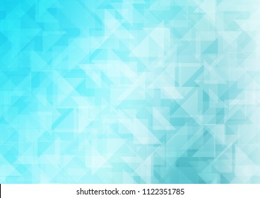 Light BLUE vector blurry hexagon pattern. Modern geometrical abstract illustration with gradient. A completely new template for your business design.