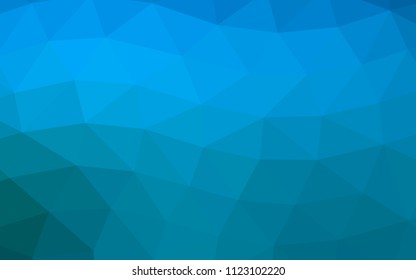 Light BLUE vector blurry hexagon blurry triangle. Colorful illustration in abstract style with gradient. The textured pattern can be used for background.