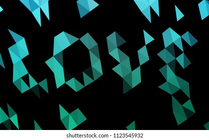 Light BLUE vector blurry hexagon pattern. Colorful abstract illustration with gradient. A completely new design for your business.