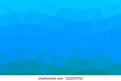 Light BLUE vector blurry hexagon blurry triangle. A sample with polygonal shapes. A completely new template for your business design.