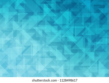 Light BLUE vector blurry hexagon template. Brand new colored illustration in blurry style with gradient. The completely new template can be used for your brand book.
