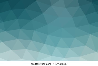 Light BLUE vector blurry hexagon blurry triangle. Triangular geometric sample with gradient.  The completely new template can be used for your brand book.