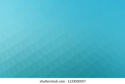 Light BLUE vector blurry hexagon texture. Shining illustration, which consist of triangles. The completely new template can be used for your brand book.