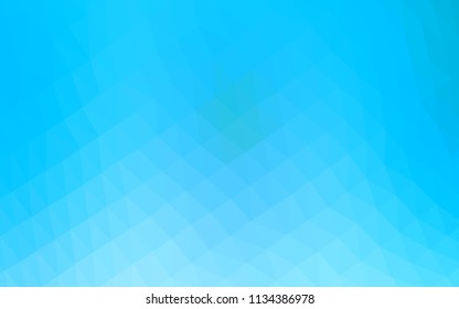 Light BLUE vector blurry hexagon texture. Creative geometric illustration in Origami style with gradient. Brand new design for your business.