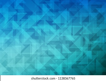 Light BLUE vector blurry hexagon texture. Creative geometric illustration in Origami style with gradient. The elegant pattern can be used as part of a brand book.