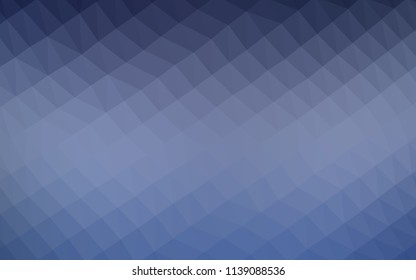 Light BLUE vector blurry hexagon template. A completely new color illustration in a vague style. Triangular pattern for your business design.