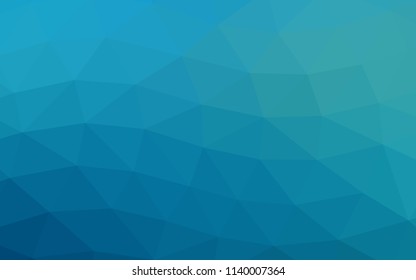 Light BLUE vector blurry hexagon blurry triangle. A vague abstract illustration with gradient. The template can be used as a background for cell phones.