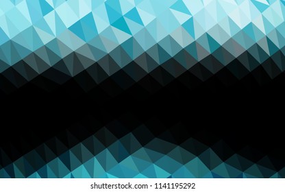 Light BLUE vector blurry hexagon texture. Modern geometrical abstract illustration with gradient. Triangular pattern for your business design.