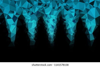 Light BLUE vector blurry hexagon template. Colorful illustration in abstract style with gradient. A new texture for your design.