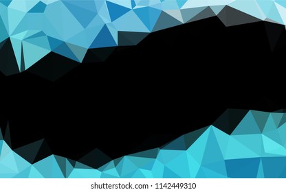 Light BLUE vector blurry hexagon template. Creative illustration in halftone style with gradient. A completely new design for your business.