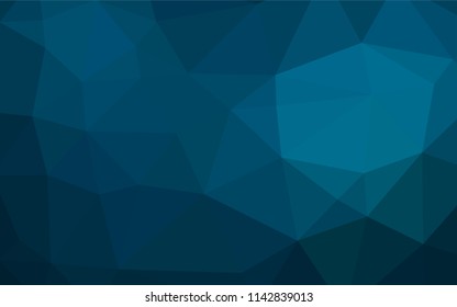 Light BLUE vector blurry hexagon template. A sample with polygonal shapes. The completely new template can be used for your brand book.