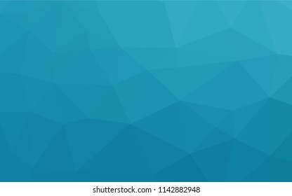 Light BLUE vector blurry hexagon pattern. Geometric illustration in Origami style with gradient.  The elegant pattern can be used as part of a brand book.