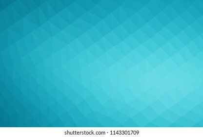Light BLUE vector blurry hexagon template. An elegant bright illustration with gradient. The best triangular design for your business.