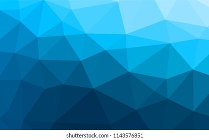 Light BLUE vector blurry hexagon template. Glitter abstract illustration with an elegant design. The polygonal design can be used for your web site.
