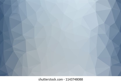 Light BLUE vector blurry hexagon pattern. Modern geometrical abstract illustration with gradient. The template can be used as a background for cell phones.