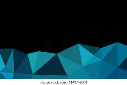 Light BLUE vector blurry hexagon template. Creative geometric illustration in Origami style with gradient. Brand new design for your business.