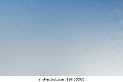 Light BLUE vector blurry hexagon texture. Modern geometrical abstract illustration with gradient. Triangular pattern for your business design.