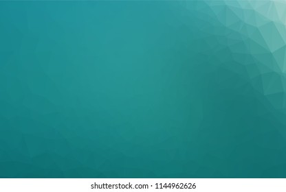 Light BLUE vector blurry hexagon template. Triangular geometric sample with gradient.  The elegant pattern can be used as part of a brand book.
