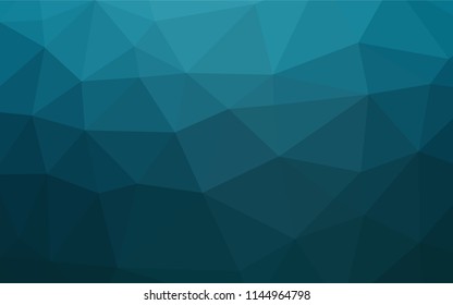 Light BLUE vector blurry hexagon template. Colorful illustration in abstract style with gradient. Triangular pattern for your business design.