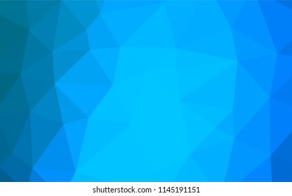 Light BLUE vector blurry hexagon pattern. Colorful abstract illustration with gradient. Triangular pattern for your business design.