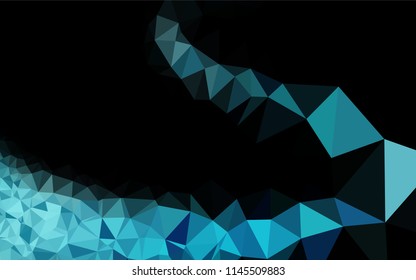 Light BLUE vector blurry hexagon template. Brand new colored illustration in blurry style with gradient. The completely new template can be used for your brand book.