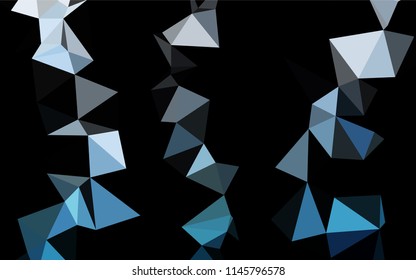 Light BLUE vector blurry hexagon template. A sample with polygonal shapes. Brand new design for your business.