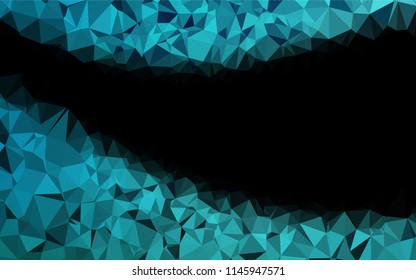 Light BLUE vector blurry hexagon template. An elegant bright illustration with gradient. A completely new design for your business.